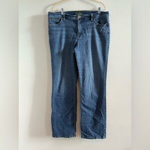 Lauren Ralph Lauren Straight Denim Jeans, Size 16, offers welcome
